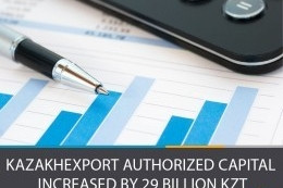 KazakhExport authorized capital increased by 29 billion KZT