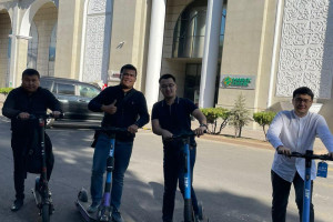 KazakhExport employees took part in the "Car Free Day" action