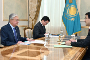 President hosts meeting with Baiterek Holding's leader, Rustam Karagoishin