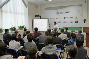 Employees of «KazakhExport» Export insurance company» joint-stock company at the platform of Regional Branch of JSC “EDF “DAMU” in Karaganda have held a seminar-meeting on the theme “New mechanisms and instruments of financial-insurance support for export