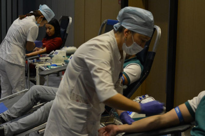 50 liters of blood donated by Baiterek Holding's employees